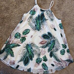 Indigo Soul Sundress XL Leaf Print